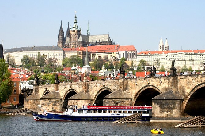 1 hour Prague Panoramic Vltava River sightseeing Cruise - Deck comfort: heated inside, open views outside