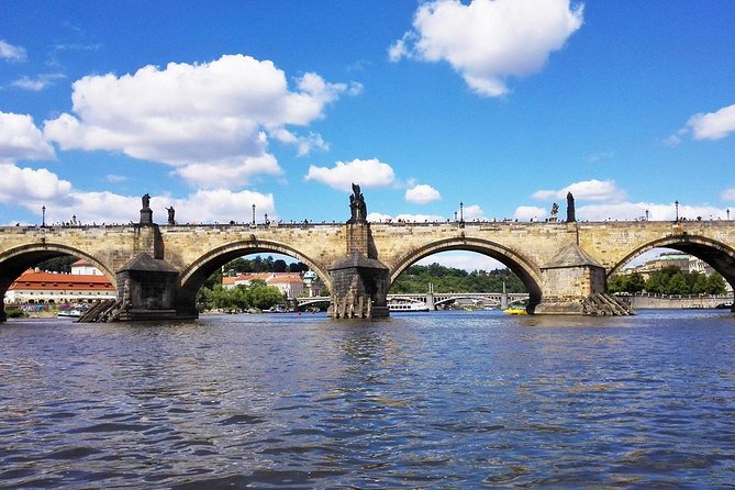 2:5-Hour Walking Tour of Old Town Prague with Boat Ride - Republic Square to Powder Gate vibes, then straight to Charles Bridge