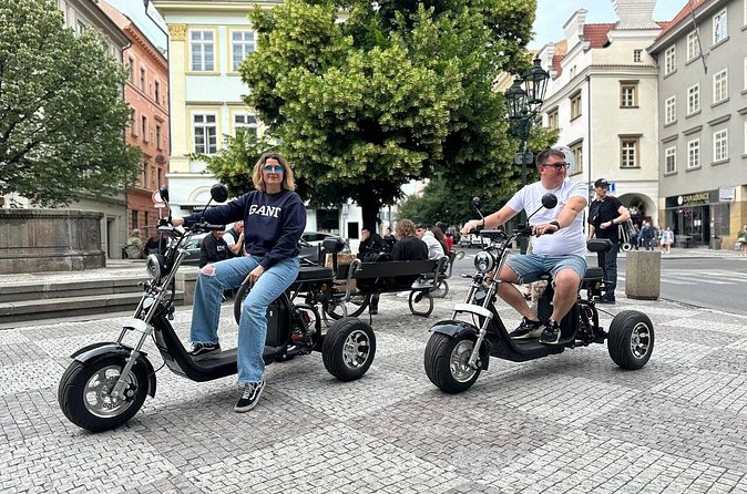 2 Hours Fun Trike Tour in Prague with Guide - Letná to Chotek Gardens: beer-garden air and hilltop photo angles
