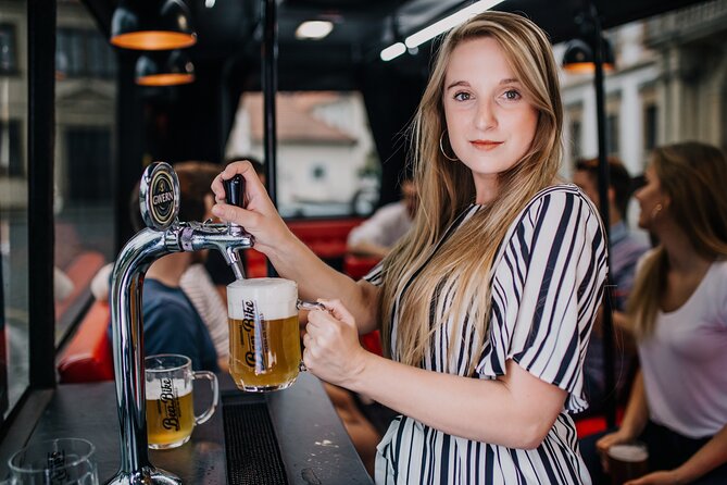 Adults-only Prague Beer Bus Tour - Route basics: Old Town streets, Parizská, and the big square