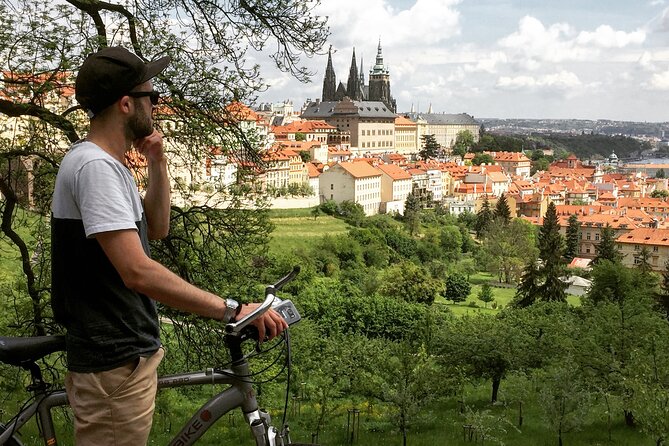 All Inclusive Ebike Tour Of Prague - Strahov Klášter viewpoint, then rolling toward Old Town icons