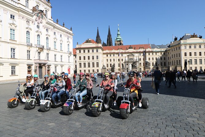 Amazing !!! Electric Trike Tour of Prague, live guide included - Electric trikes in Prague, start here: what this tour feels like