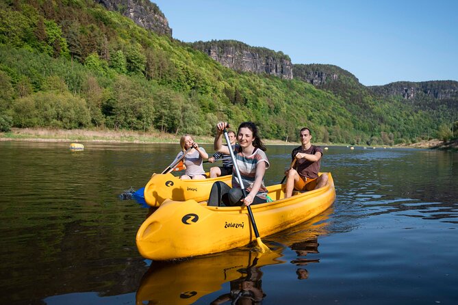 Canoeing on the Elbe river and Bike rental from Děčín to Schmilka - Schmilka handover by the ferry station: bikes, waiting, and good snacks nearby
