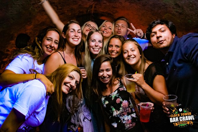 Clock Tower Bar Crawl ending at Prague's BIGGEST rooftop CLUB - Hangover House start: games, 2 hours of open bar, and meeting people fast