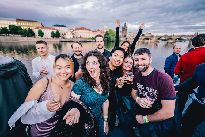 Drunken Monkey Prague Boat Party w/ 2hr Open Bar, DJ & Club Entry - Group size of up to 150: lively, not chaotic