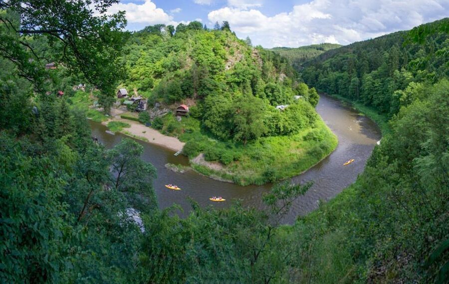 From Prague: Sazava River Canoe Day Trip for All Levels - Sazava River gorge, a real escape from Prague in one day