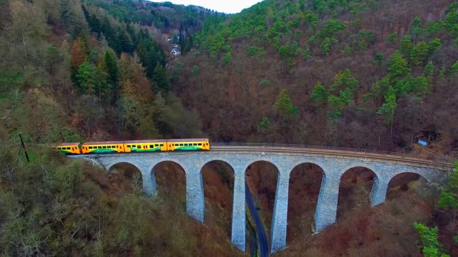 From Prague: Sazava River Canoe Day Trip for All Levels - The local train ride: stone viaduct views, not another bus slog