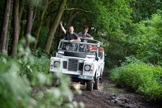 Full-day Land Rover driving off-road experience Prague - Lunch in the fields, plus drinks that help you keep going