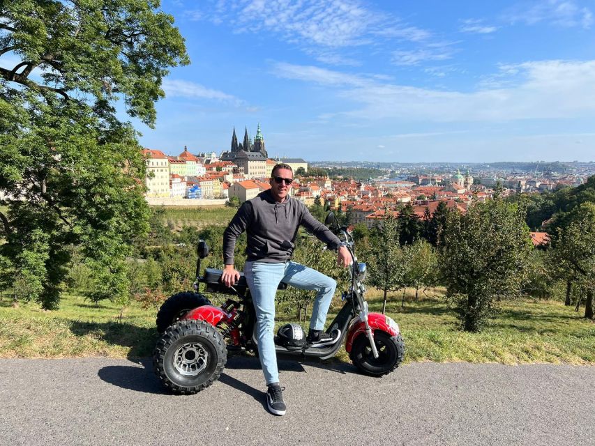 Grand City Tour on Electric Trike in Prague - Live Guided - Štěpánská 55 check-in, disclaimer first, then your test drive