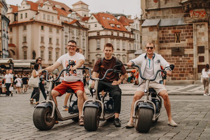 Guided sightseeing e-scooter tour of Prague: 2 hours - Meeting at Uhelný trh, then learning the scooter basics