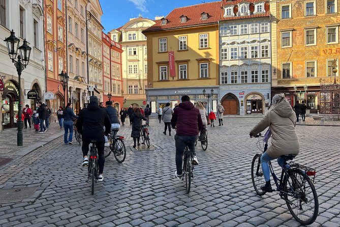 Hidden Prague Bike Tour - Malá Strana views on bike, without the “main road only” feel
