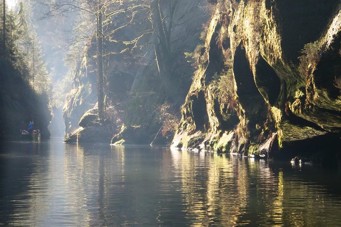 Hiking in Bohemian Switzerland - a day trip from Prague - Edmund’s Gorge boat ride: second set of views, same easy time box