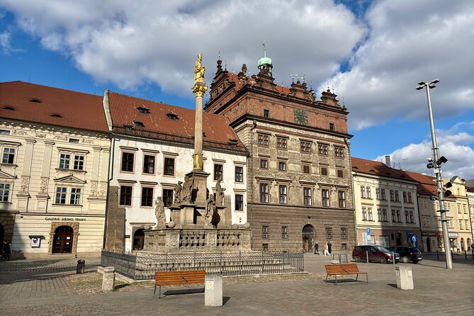Karlštejn castle & Pilsen: PRIVATE Guided Day Trip from Prague - St Bartholomew’s Cathedral tower views in just 10 minutes