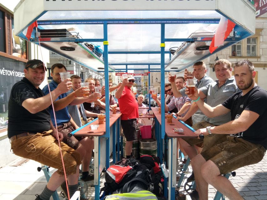 Pilsen: 1.5-Hour Beer Bike with Unlimited Beer - Pedal through Pilsen for 1.5 hours, with a car-light feel