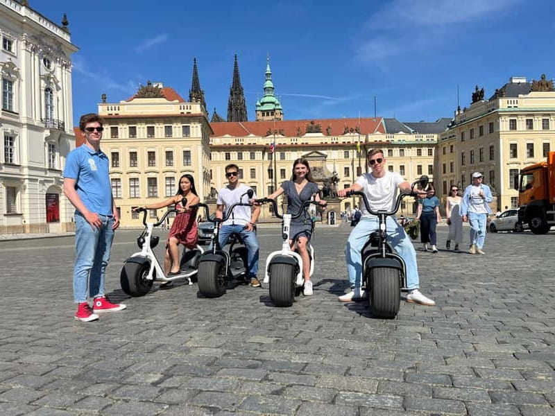 Prague: 3-Hour Fat Tire E-Scooter Tour - Hotel Grandior Meeting Point, Group vs Private Pickup, and Timing That Works