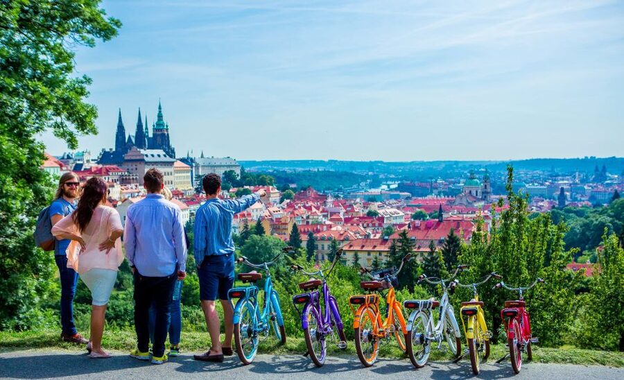 Prague: 7 Best Viewpoints of Prague E-Bike Tour - Kampa Island viewpoints, and seeing Prague like a cyclist