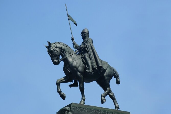 Prague: Alchemy & Dark Arts Exploration Game Tour - House at the Two Golden Bears: another clue stop that may be outside