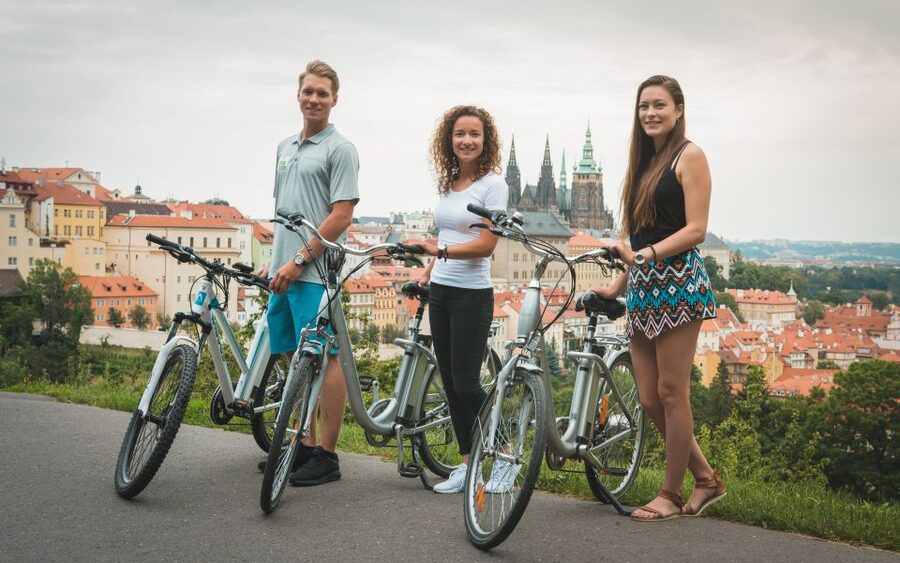 Prague: Bike or E-Bike City Tour with A Local Guide - Prague Castle and Strahov Monastery: When the City Gets Cinematic