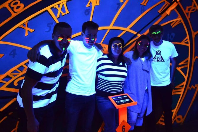 Prague Black Light Mini Golf and Games with free Drinks - Prague under UV: what the venue feels like