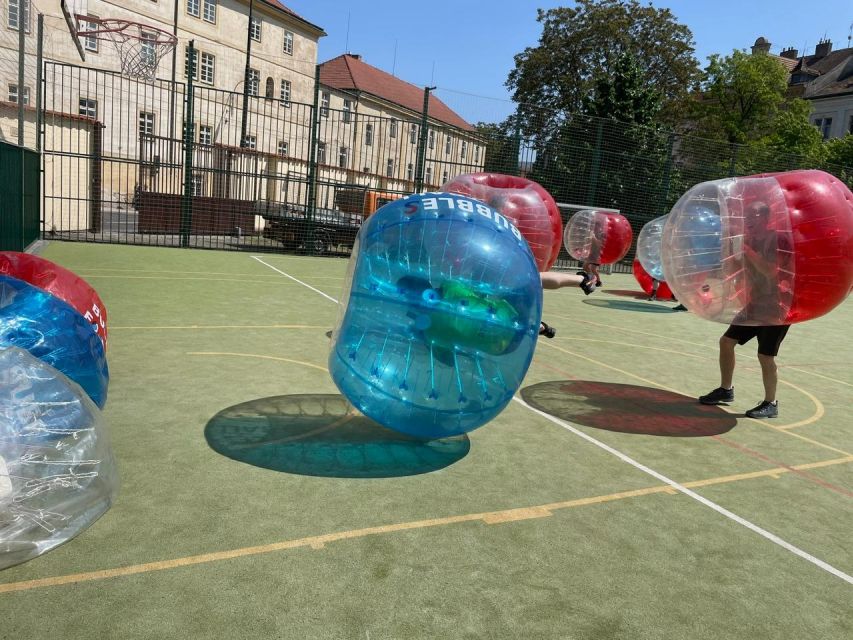 Prague: Bubbles football in city centre of Prague - British Bulldog and Last Man Standing: More Game Styles Than You Expect