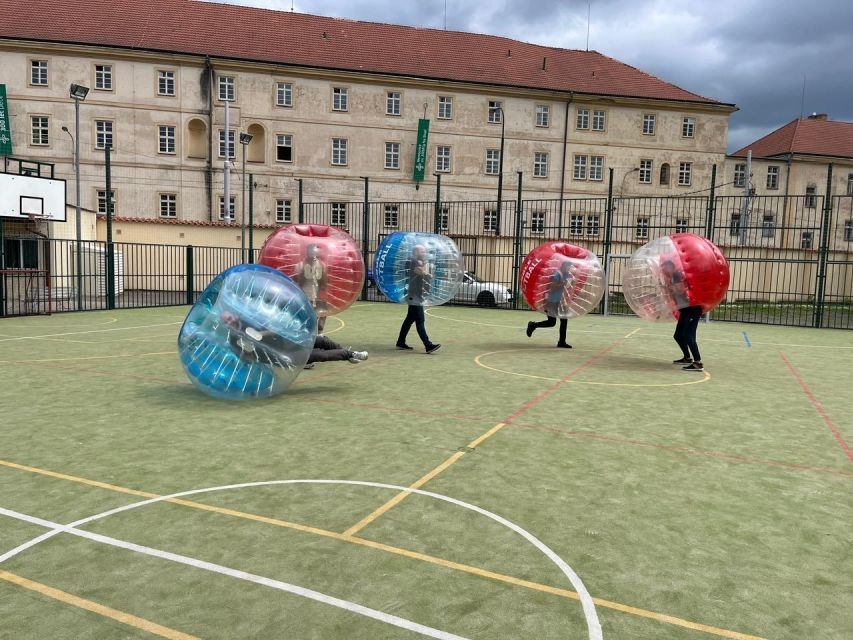 Prague: Bubbles football in city centre of Prague - Included Gear, Refreshments, and a Shower