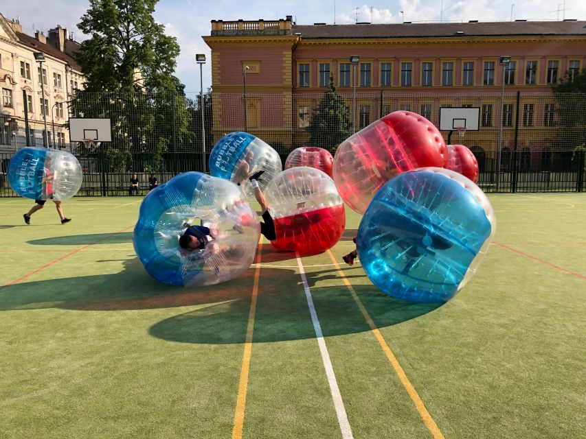 Prague: Bubbles football in city centre of Prague - Safety and Who Should Skip This Game