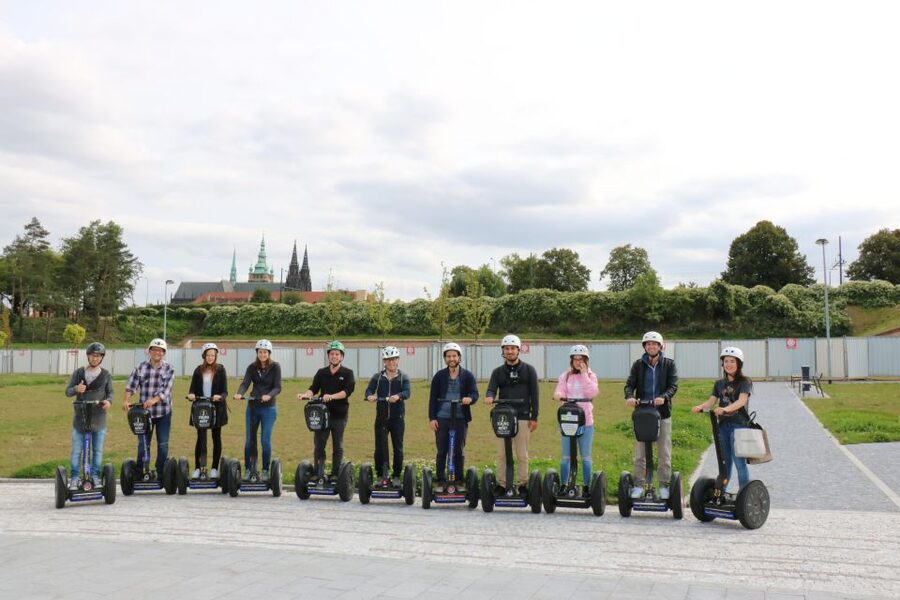 Prague: Castle and Monastery Segway Tour - John Lennon Wall: a short stop with big photo energy