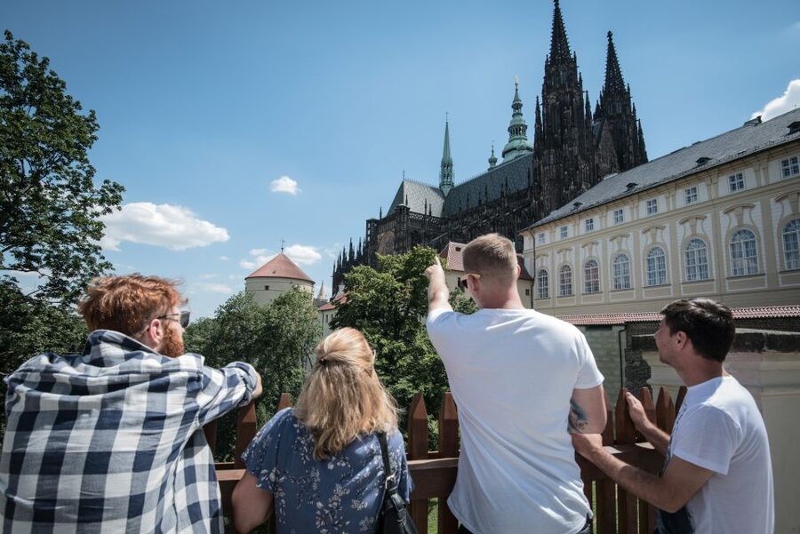 Prague: Castle Grounds & Highlights Walking Tour small-group - St. Vitus Cathedral: Towers, Detail, and What You Can See Inside