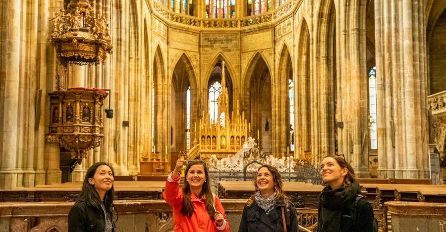 Prague: Castle Tour with Local Guide and Entry Ticket - St. Vitus Cathedral: Mucha Stained Glass and Gothic Details You Will Actually Notice