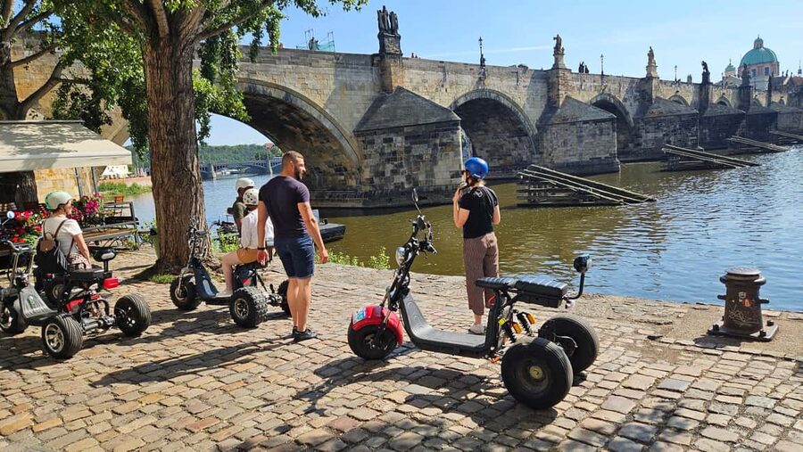 Prague: Castle Viewpoints & Charles Bridge Trike Tour - Price and timing: what $68 buys for 1 to 2 hours