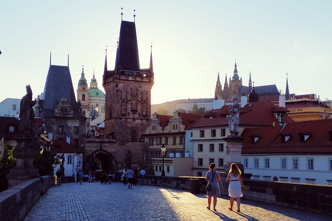 Prague City Sightseeing Tour - Old Town Square context: Týn Church, St. Nicholas, and the Astronomical Clock
