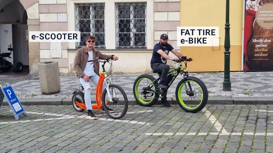 Prague: City Viewpoints Tour by Electric Fat Bike - The ride before the big views: Lennon Wall, Kafka, and the quirky stops