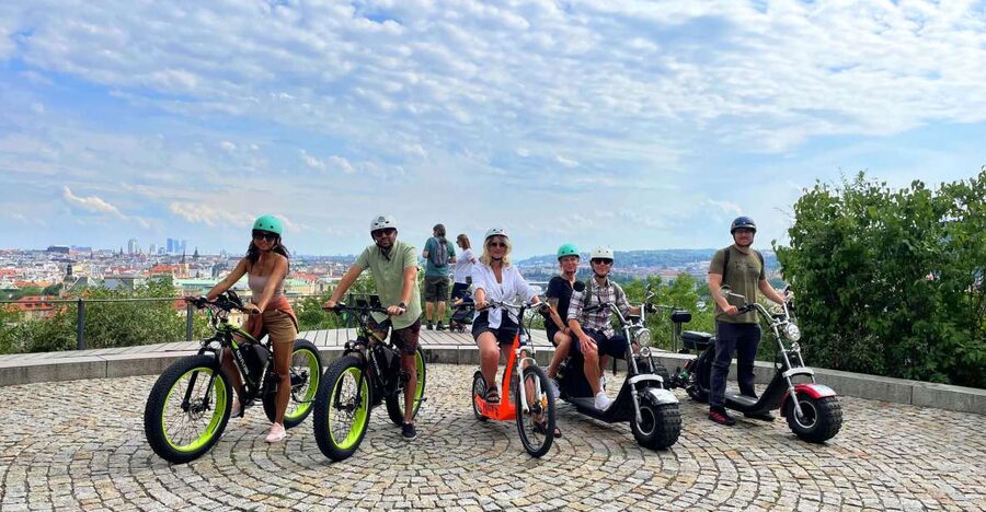 Prague: City Viewpoints Tour by Electric Fat Bike - Strahov Monastery on the 2-hour option