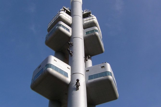 Prague Cold War Walking Tour - Stop 3: Prague TV Tower on Zizkov Hill for Brutalism angles