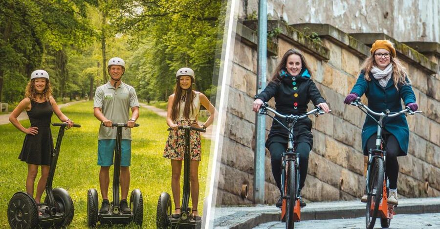 Prague: Combined Segway & E-Scooter City Highlights Tour - The Segway switch, then Great Strahov Stadium for the wow factor