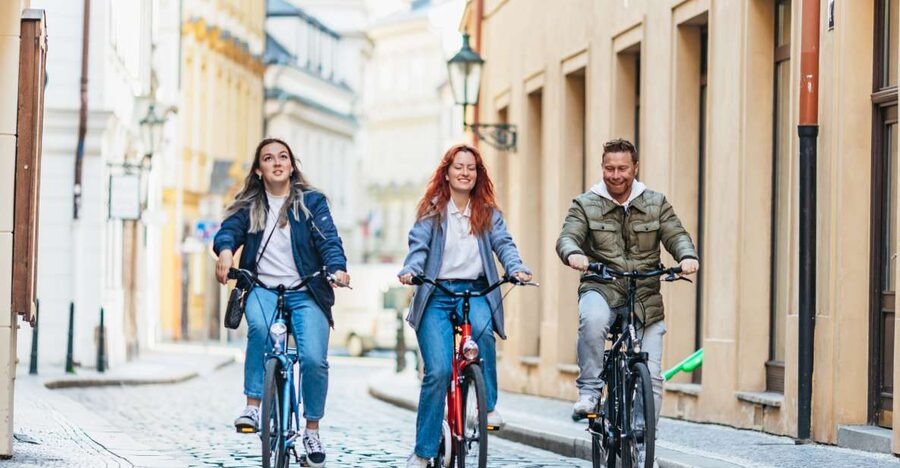 Prague: Complete Bike Tour - The guides: why Anne, Emma, and George often set the tone