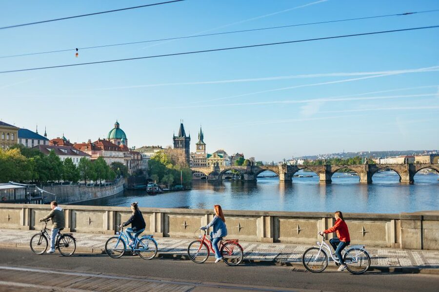 Prague: Complete Bike Tour - The Jewish Quarter plus Prague Spring and Velvet Revolution context
