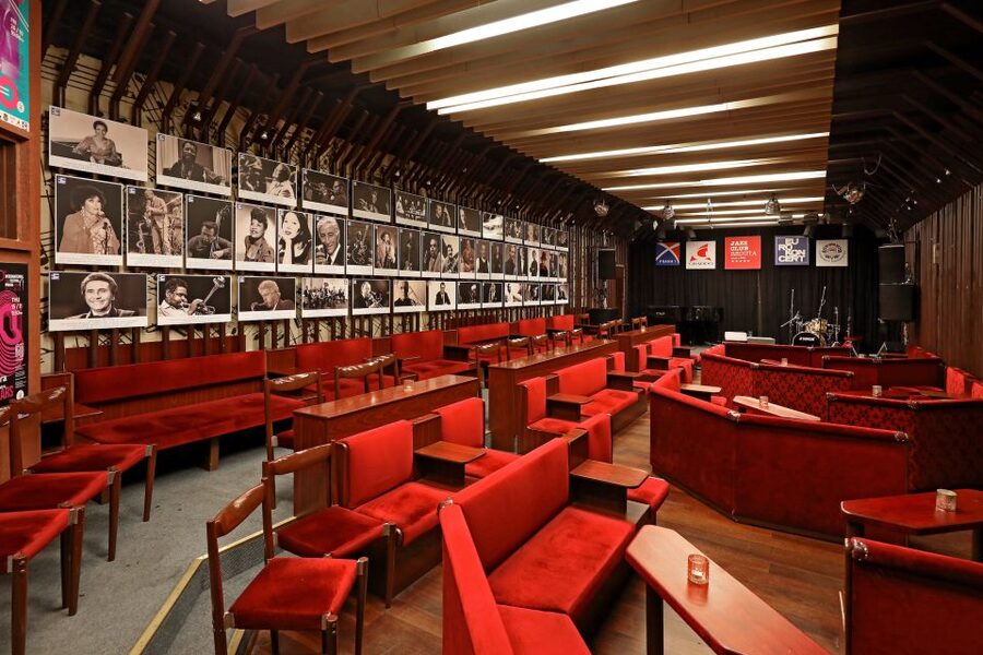 Prague: Concert at Reduta Jazz Club - Saxophone Bar and the golden sax beer, a Prague ritual