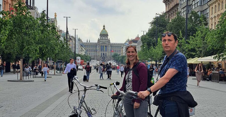 Prague E-Bike City Ride tour : 2hrs - Riverside Promenades and the Two-Side Vltava Effect