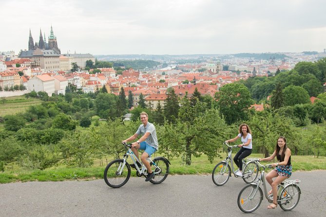 Prague E-Bike City Tour with A Local Guide - Bruselský pavilon viewpoint and Letná Park for skyline photos