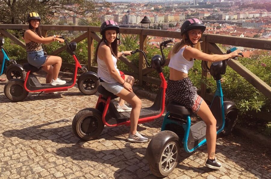 Prague: E-Bike/E-Scooter Viewpoint Tour - Key highlights at a glance