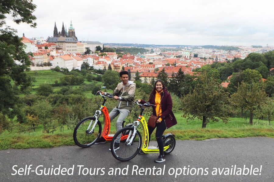 Prague: E-Bike/E-Scooter Viewpoint Tour - Induction, helmets, and why this route feels easier than it looks
