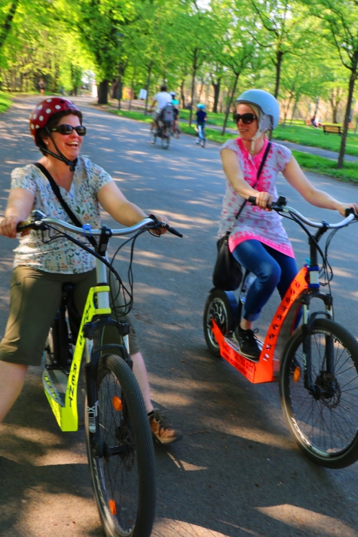 Prague: E-Bike/E-Scooter Viewpoint Tour - Petřín Hill and the royal gardens: the Prague spires moment