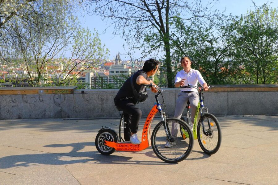Prague: E-Bike/E-Scooter Viewpoint Tour - Jewish Quarter sights by the river: Rudolfinum and Convent of Saint Agnes