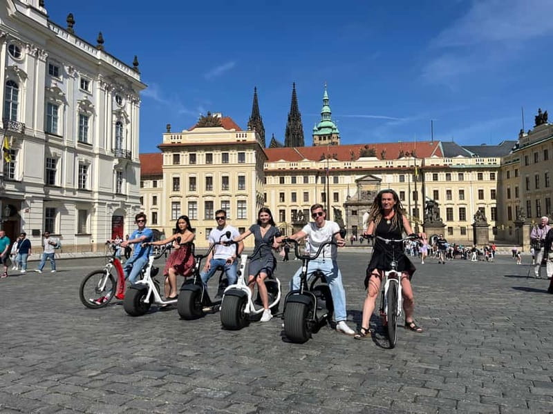 Prague E-Scooter City Tour: Regular or Fat Tire - Scooter options: Hugo Bike vs SCROOSER (and when the fat tire helps)