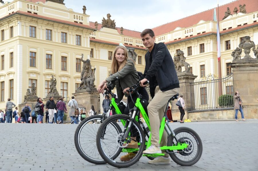 Prague Electric Scooter and eBike Grand Tour - Prague Castle, Charles Bridge, and Old Town Square, Covered by Clever Routing