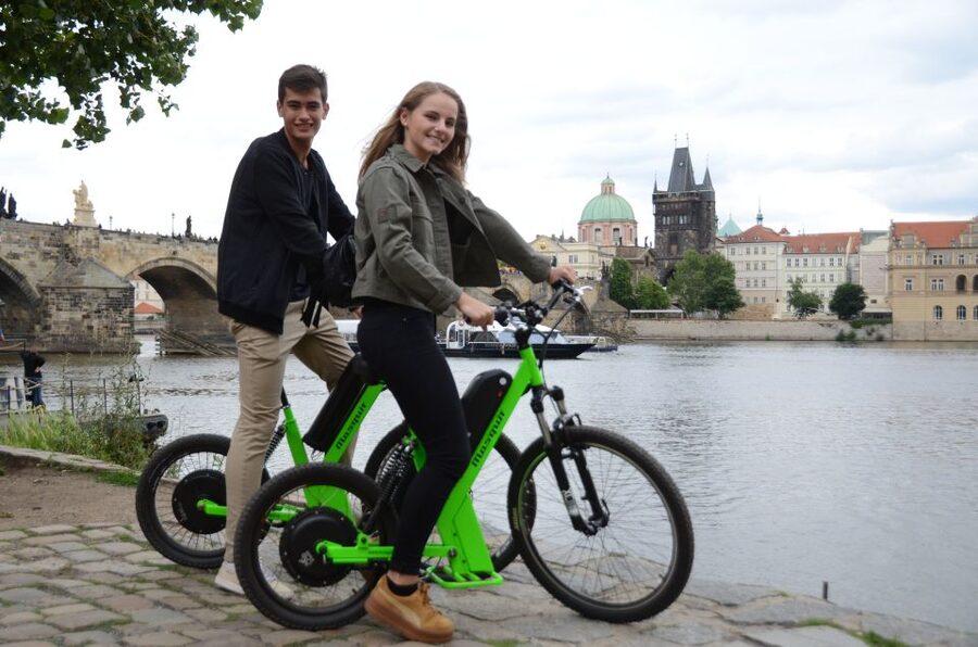Prague: Electric Scooter & Cruiser Fat eBike Rental - Using the power wisely on Prague hills (Petřín and Letná)