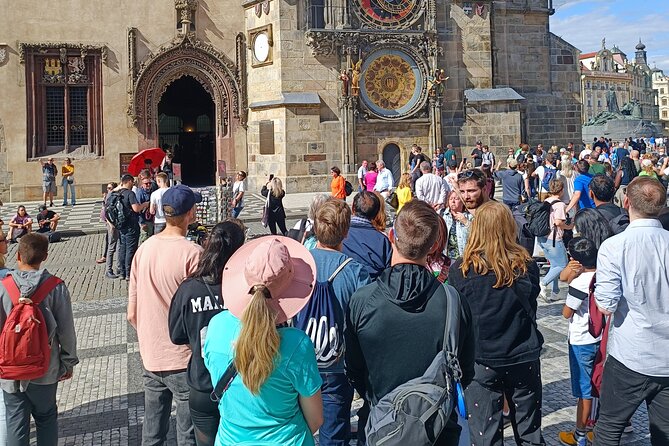 Prague Essential Tour Old Town and Jewish Quarter - Mihulka Powder Tower and the Kafka Statue at the Jewish Quarter Edge