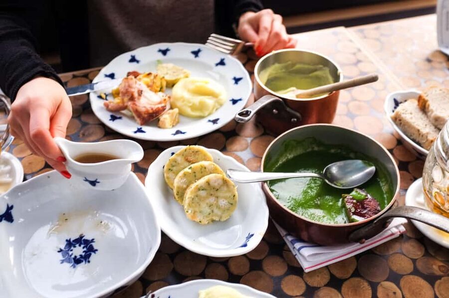 Prague: Food tasting tour of Hidden Gems (Small Groups) - Stop 2: First restaurant course, 45 minutes of real Czech comfort