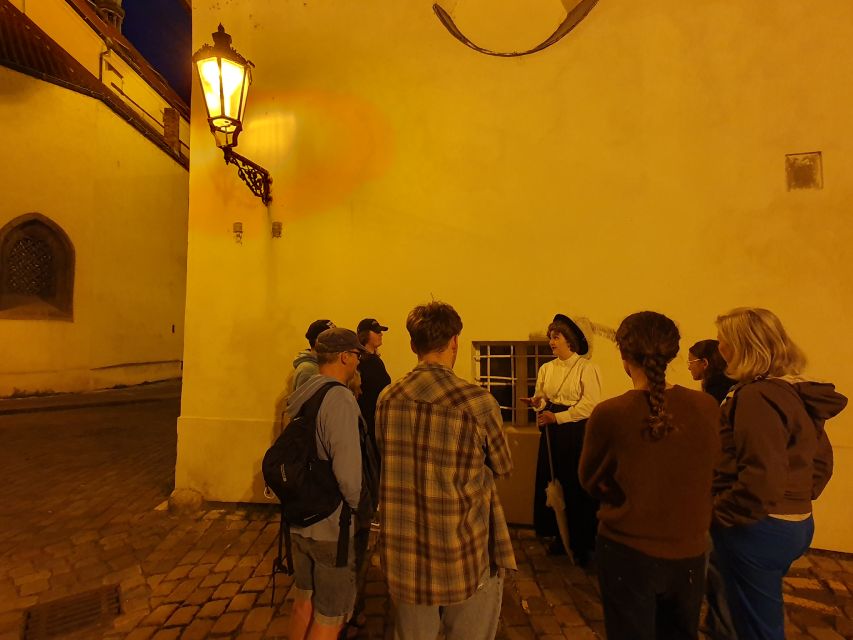 Prague: Ghost Tour - Back toward the Astronomical Clock: landmarks you finish with purpose